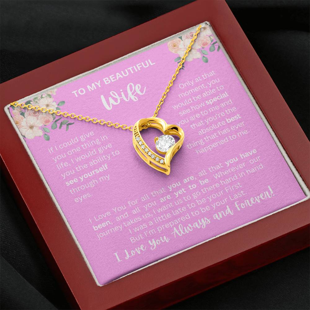 To My Wife | See Through My Eyes – Forever Love Necklace