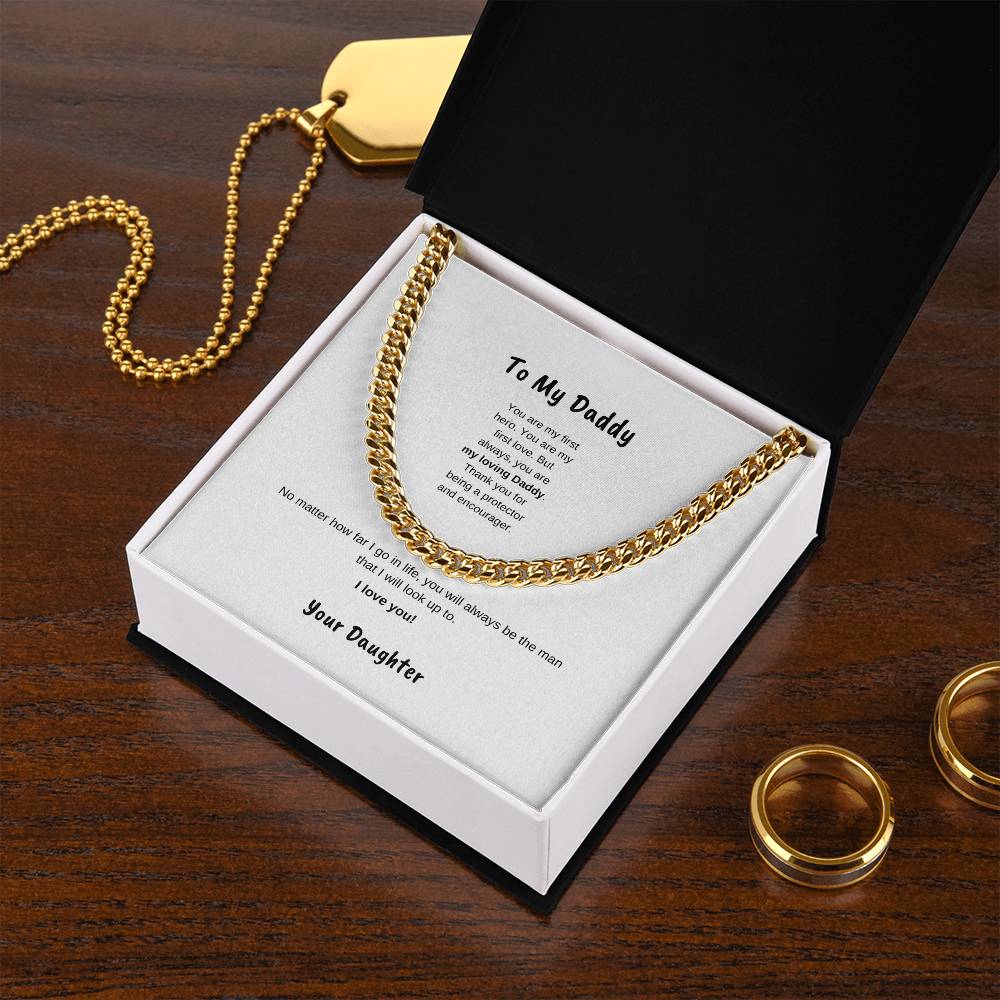 To My daddy | Cuban Link Necklace