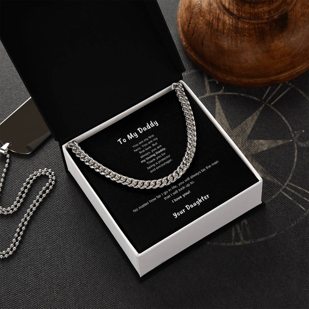 To My Daddy | Cuban Link Necklace