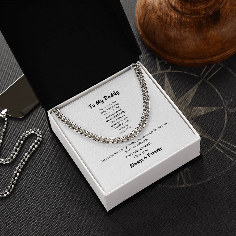 To My Daddy | Cuban Link Necklace
