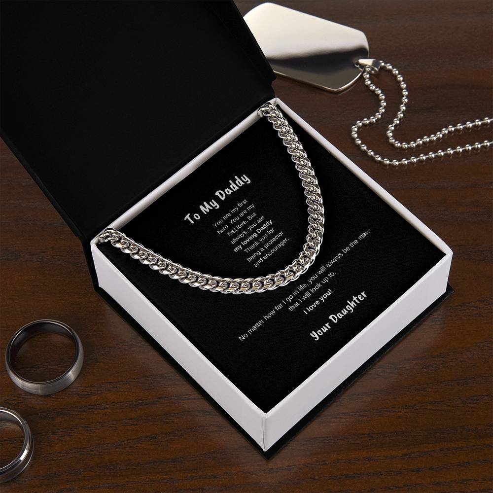 To My Daddy | Cuban Link Necklace