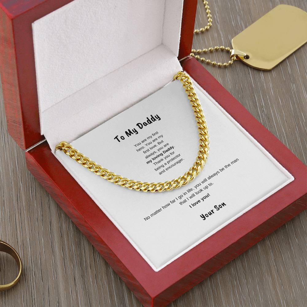To My Daddy | Cuban Link Necklace