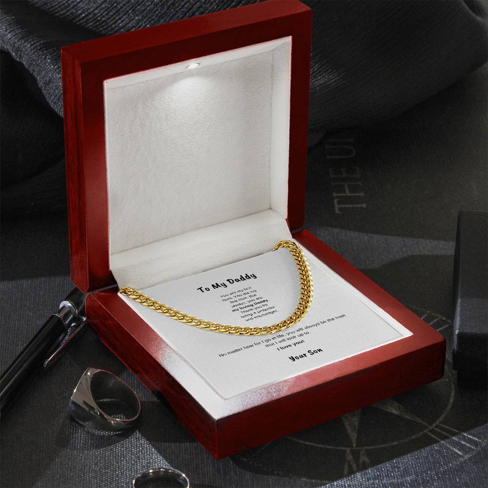 To My Daddy | Cuban Link Necklace