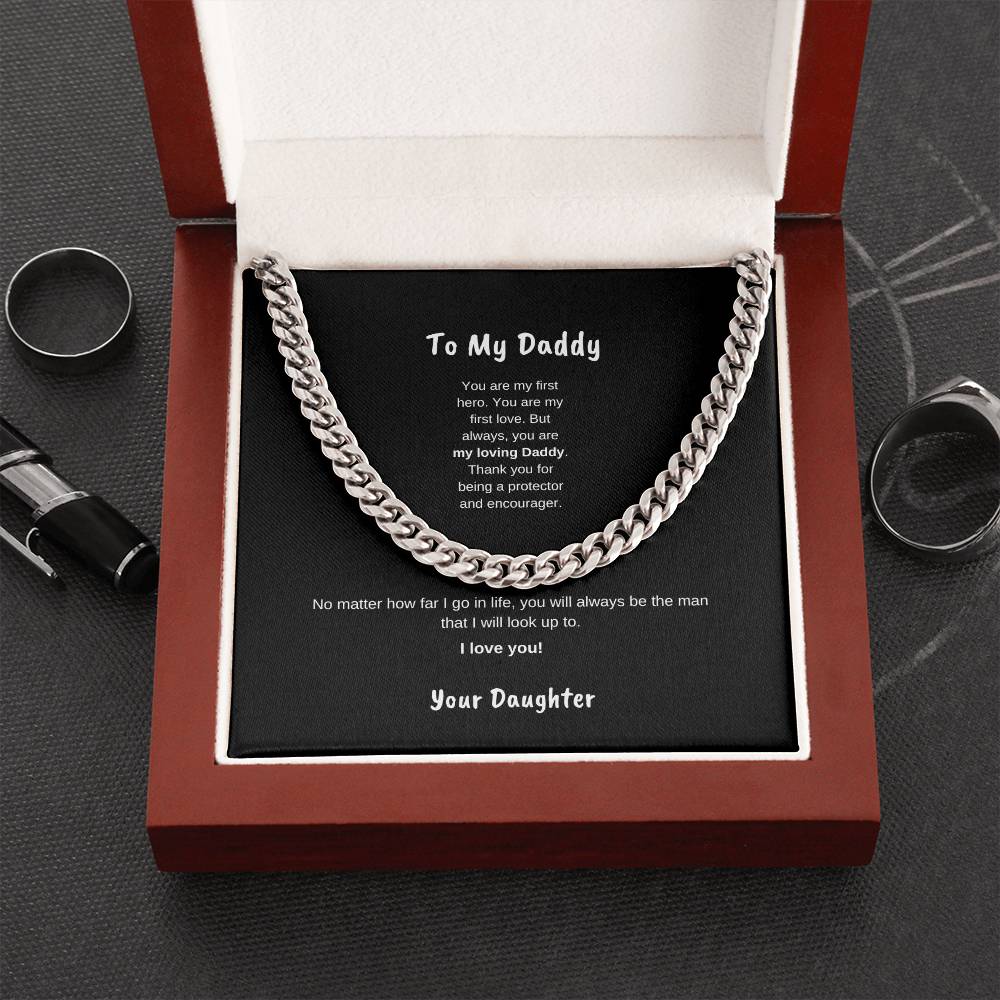 To My Daddy | Cuban Link Necklace