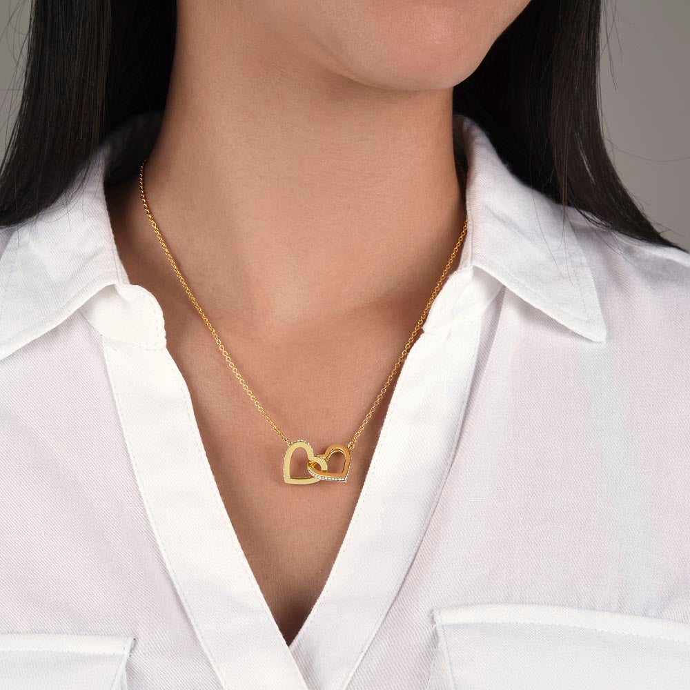Badass Wife | The Queen - Interlocking Hearts Necklace