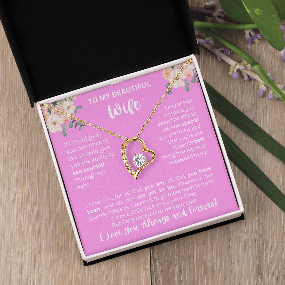 To My Wife | See Through My Eyes – Forever Love Necklace