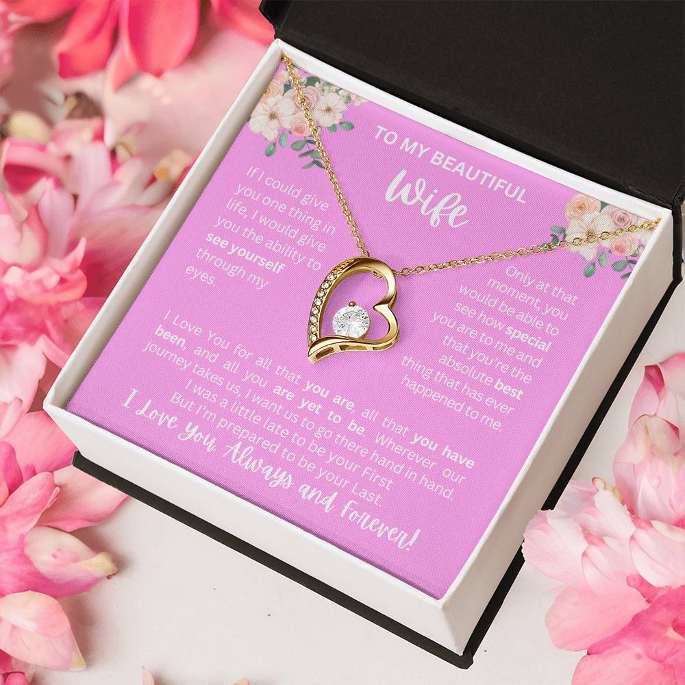 To My Wife | See Through My Eyes – Forever Love Necklace