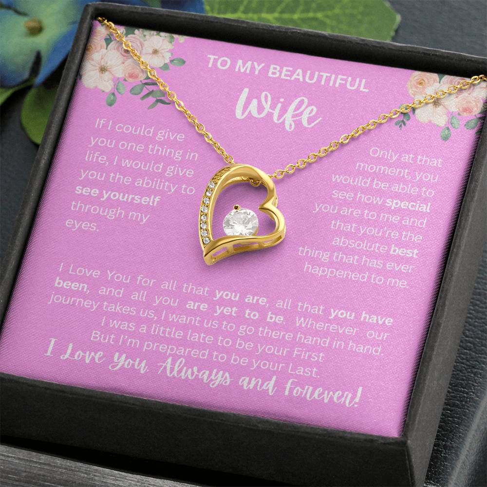 To My Wife | See Through My Eyes – Forever Love Necklace