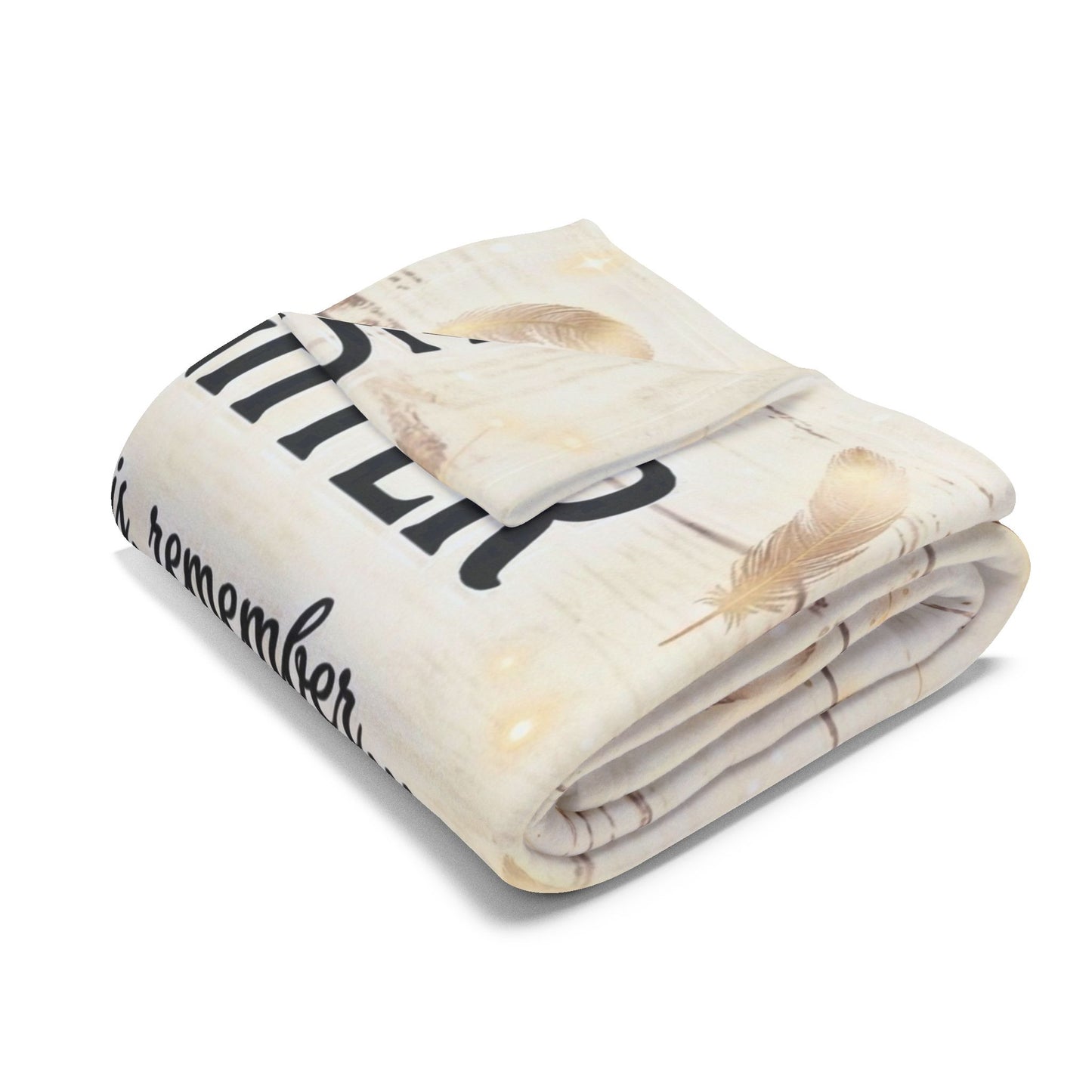 To My Daughter Fleece Blanket — Inspirational Mom Quote Keepsake