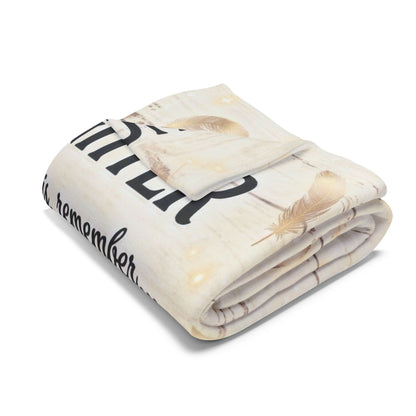 To My Daughter Fleece Blanket — Inspirational Mom Quote Keepsake