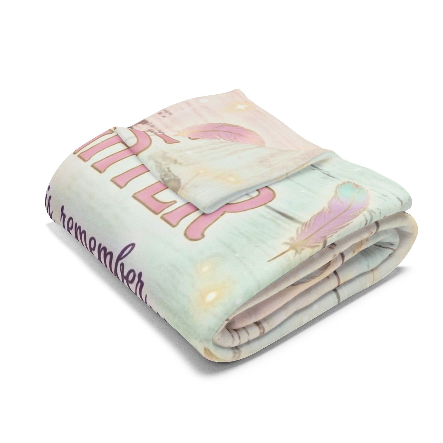 To My Daughter Fleece Blanket — Inspirational Mom Quote Throw