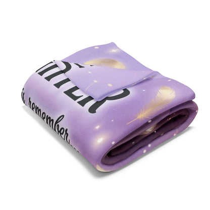 To My Daughter Inspirational Fleece Blanket — 'Your Strength Is Greater Than Your Struggles' Keepsake Throw