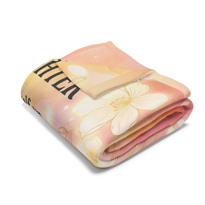 To My Daughter Fleece Blanket — Inspirational Mom Message, Cozy Gift for Daughter