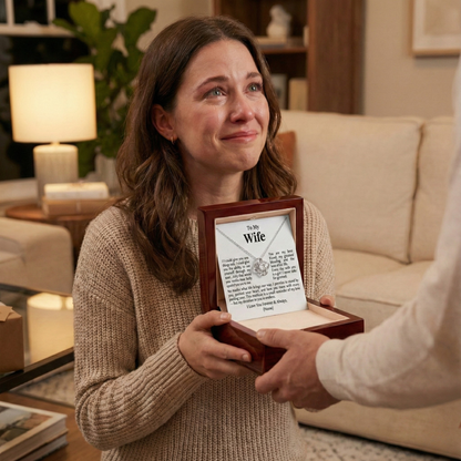 To My Wife – Personalized Love Knot Necklace