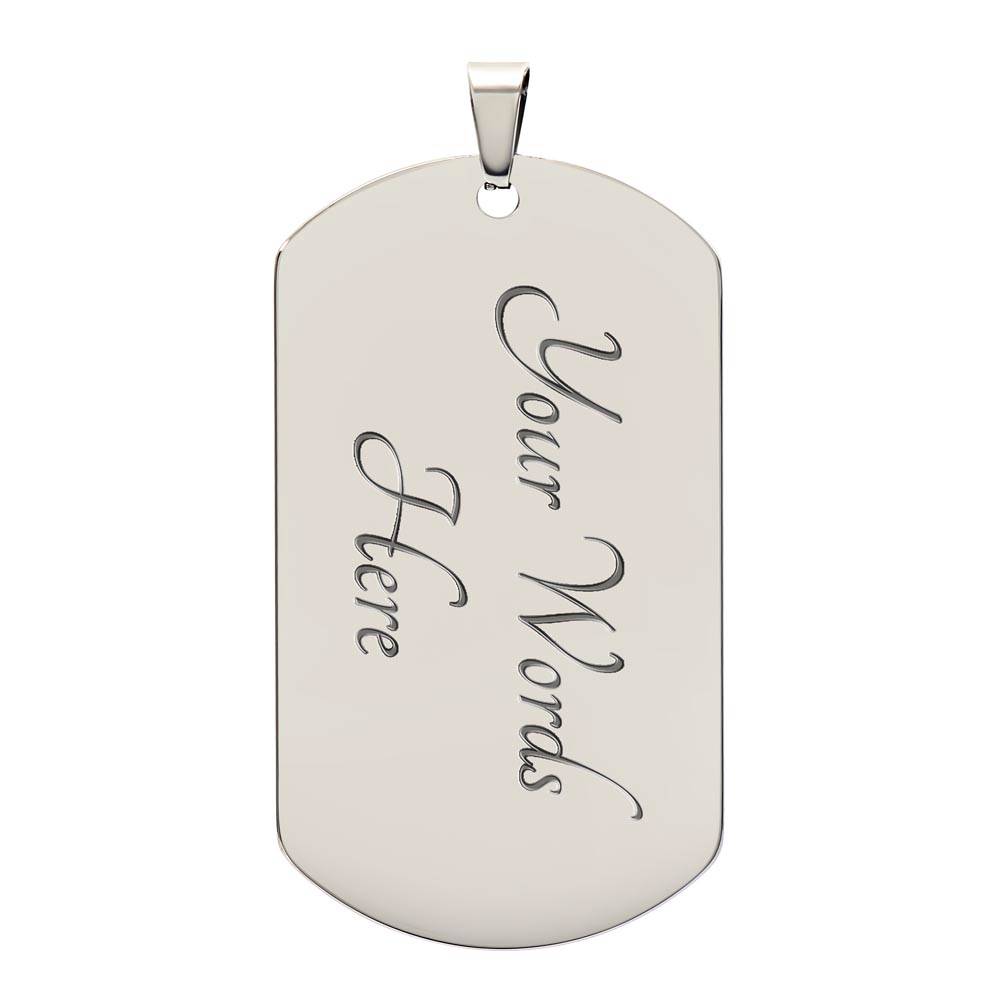 To My Husband | Dogtag Necklace