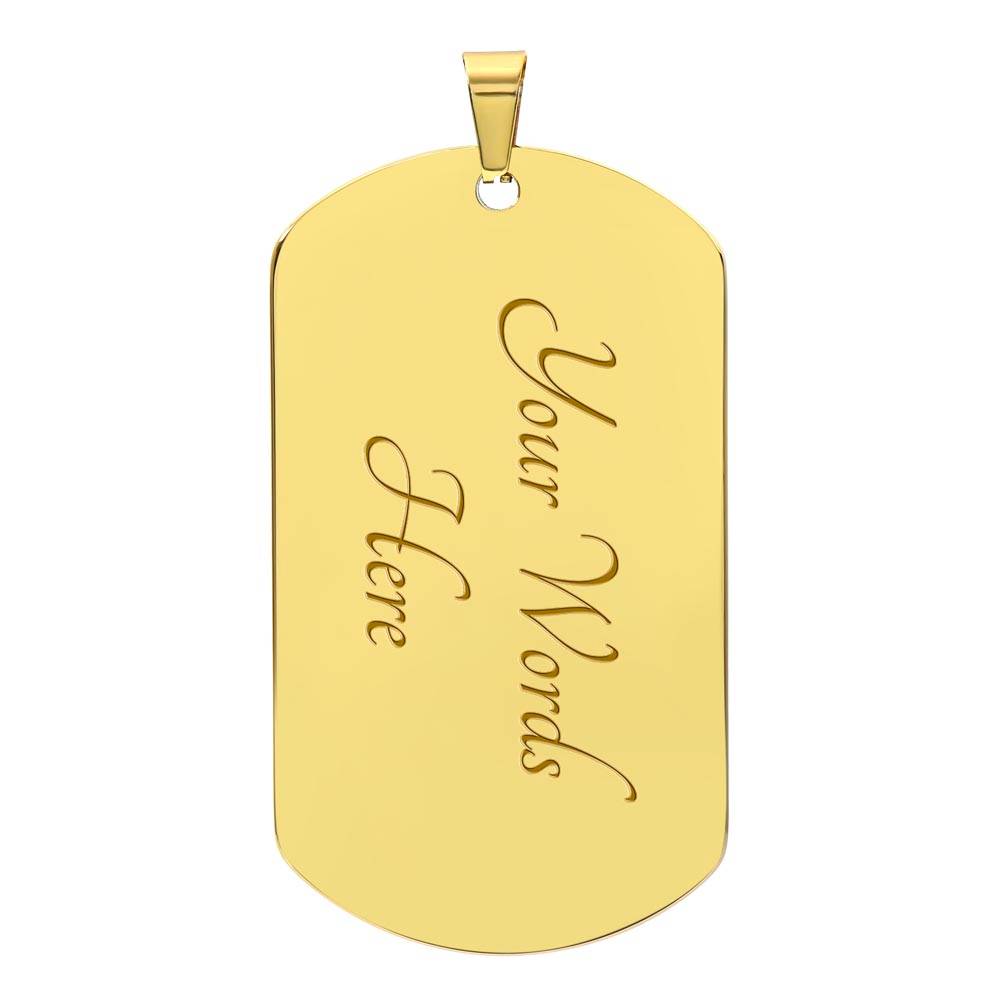 To My Husband | Dogtag Necklace