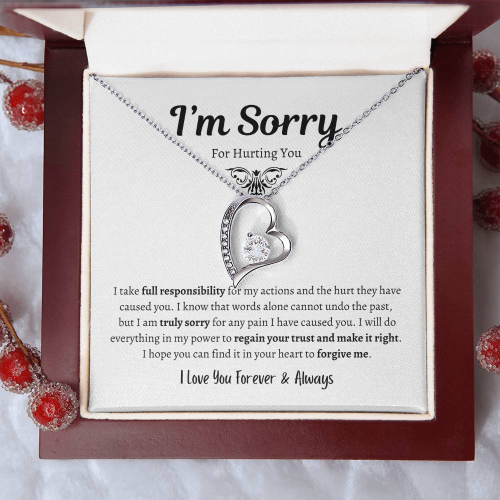 I'm Sorry For Hurting You - Forever Love Necklace