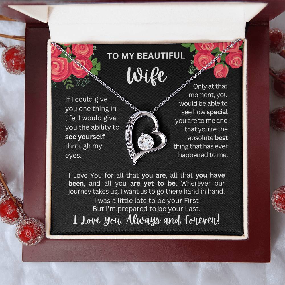 To My Wife | See Through My Eyes – Forever Love Necklace