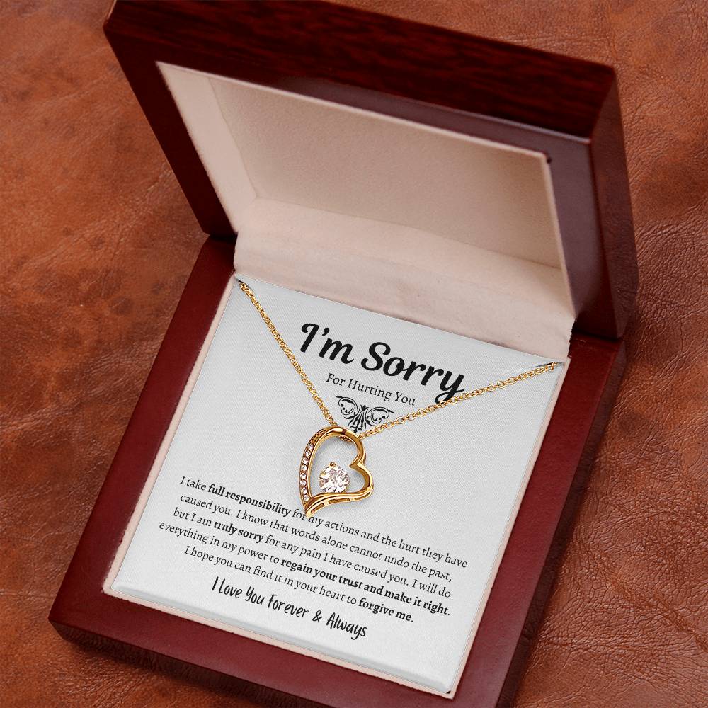 I'm Sorry For Hurting You - Forever Love Necklace