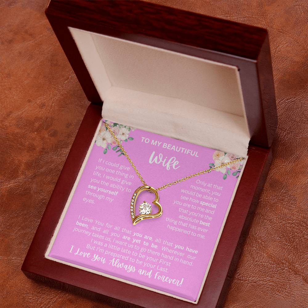 To My Wife | See Through My Eyes – Forever Love Necklace