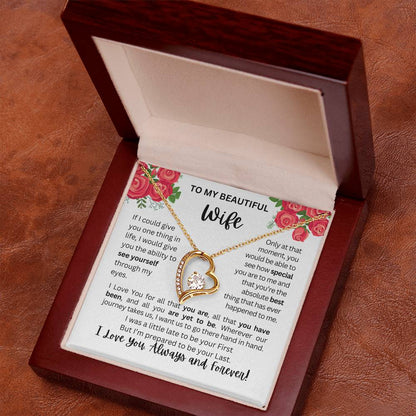 To My Wife | See Through My Eyes – Forever Love Necklace