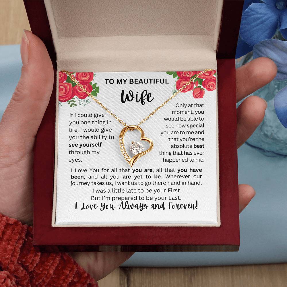 To My Wife | See Through My Eyes – Forever Love Necklace