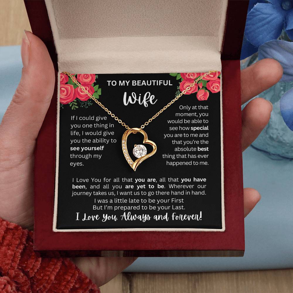 To My Wife | See Through My Eyes – Forever Love Necklace