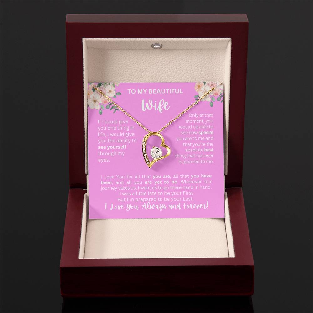 To My Wife | See Through My Eyes – Forever Love Necklace