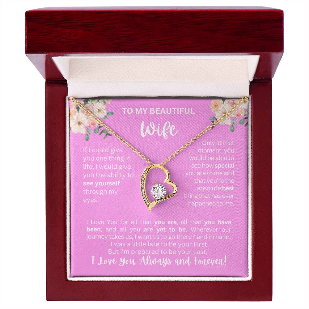 To My Wife | See Through My Eyes – Forever Love Necklace