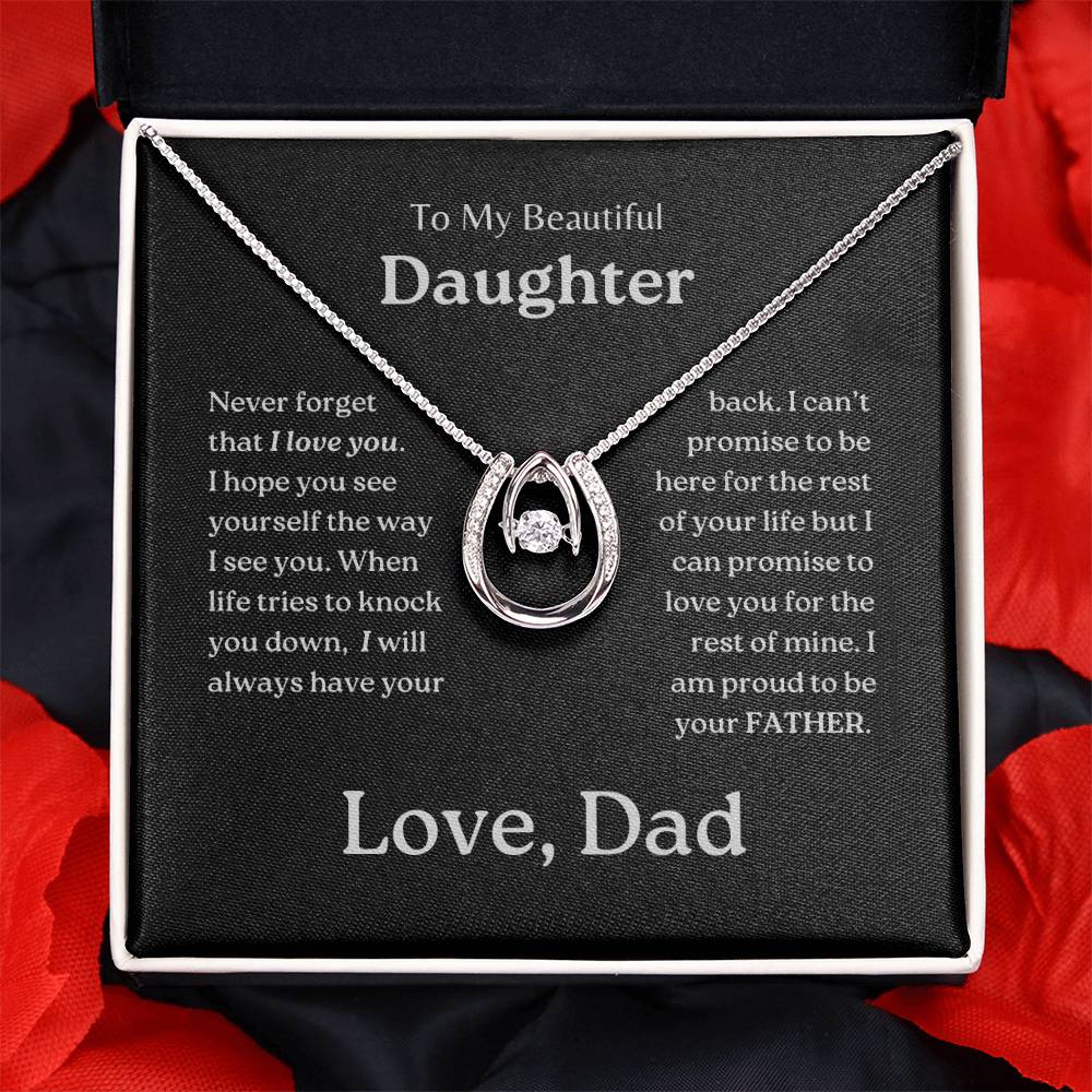 My Daughter | Dad has your back - Blessed to Love Necklace