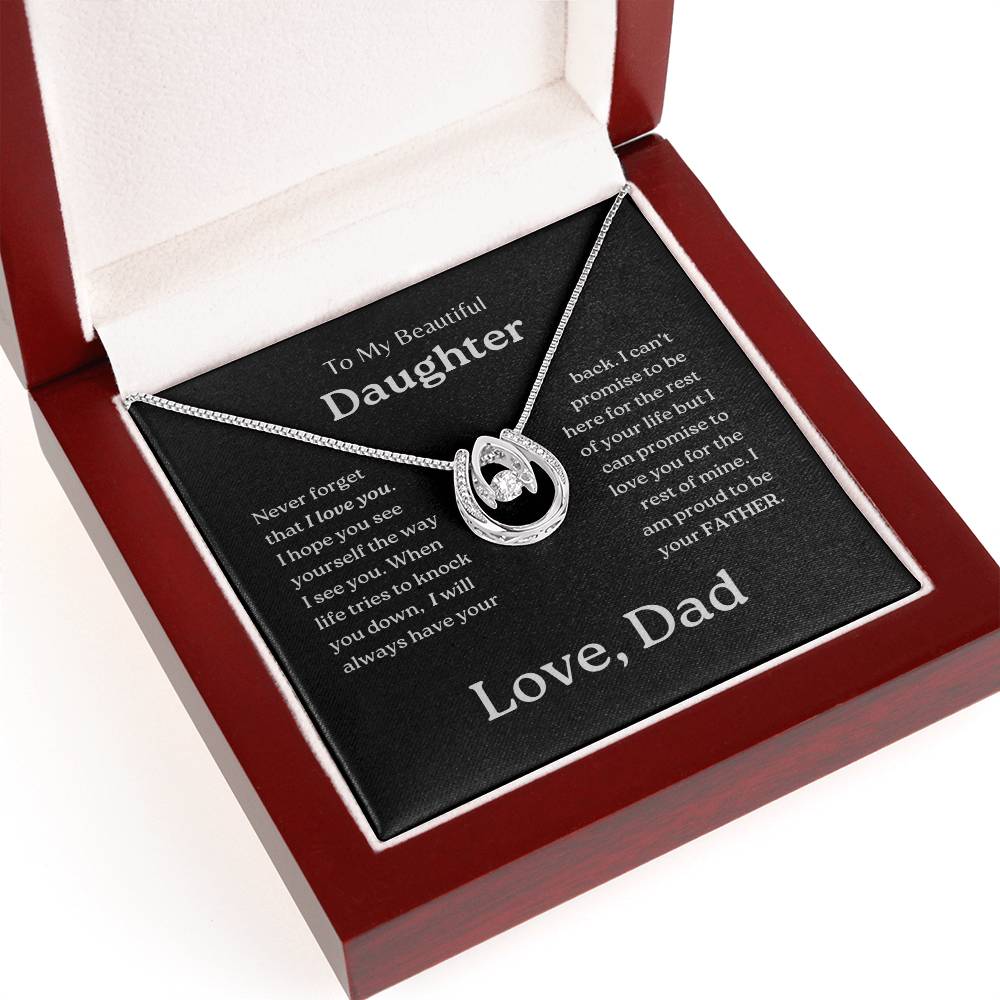 My Daughter | Dad has your back - Blessed to Love Necklace