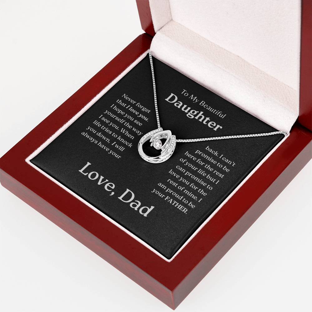 My Daughter | Dad has your back - Blessed to Love Necklace
