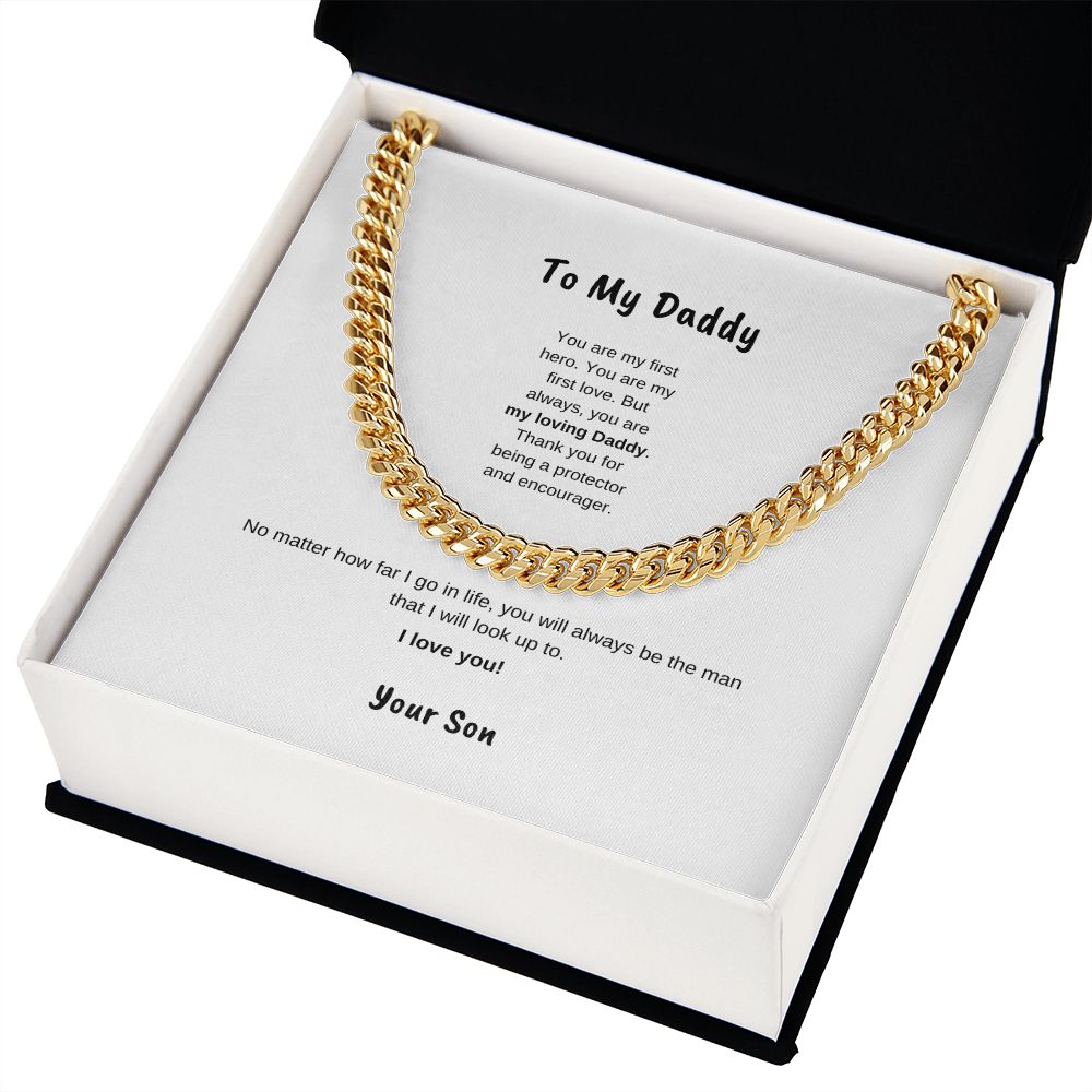 To My Daddy | Cuban Link Necklace