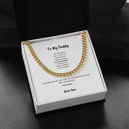 To My Daddy | Cuban Link Necklace