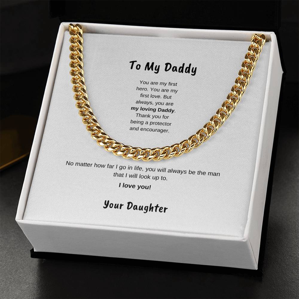 To My daddy | Cuban Link Necklace