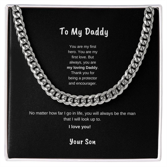 To My Daddy | Cuban Link Necklace