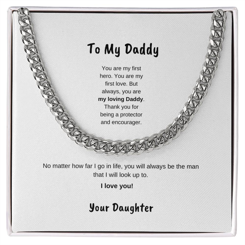 To My daddy | Cuban Link Necklace