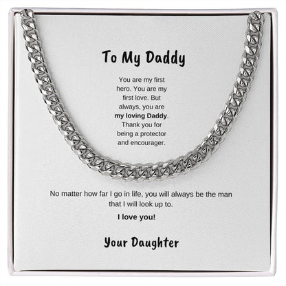 To My daddy | Cuban Link Necklace