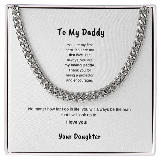 To My daddy | Cuban Link Necklace