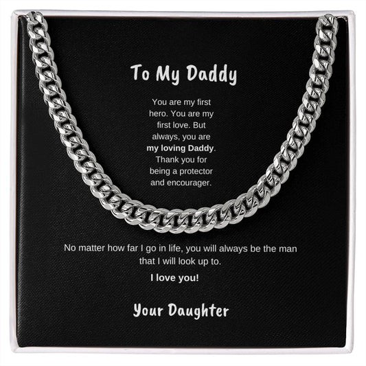 To My Daddy | Cuban Link Necklace