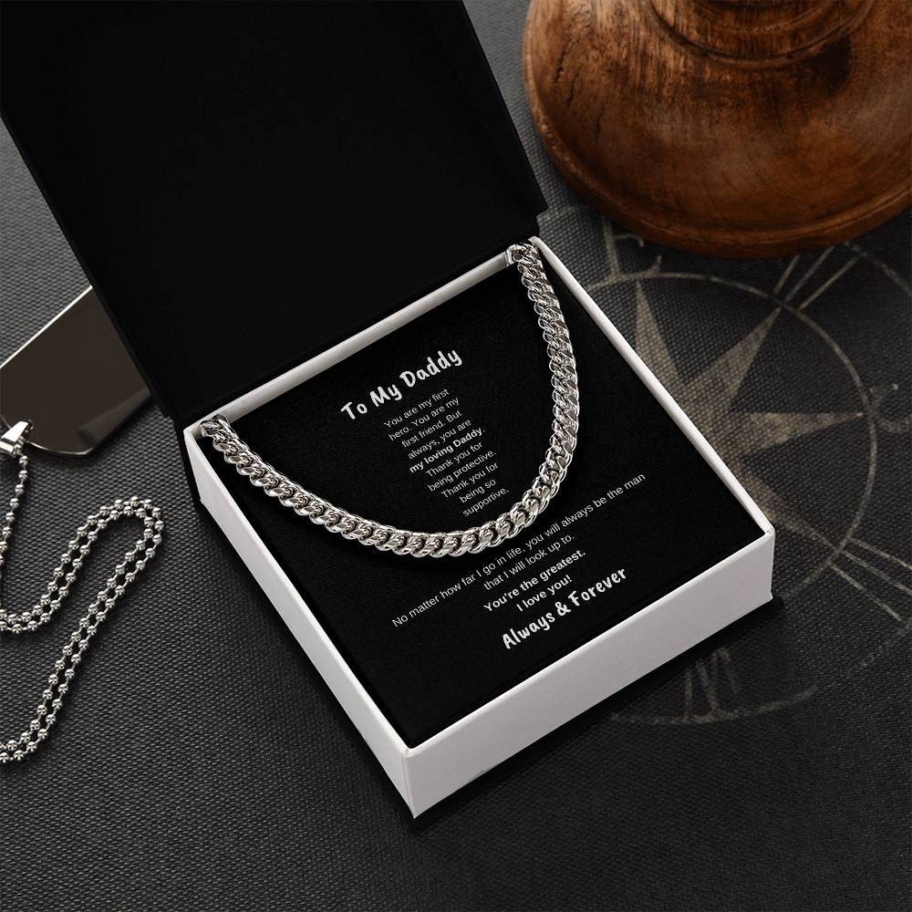 To My Daddy | Cuban Link Necklace