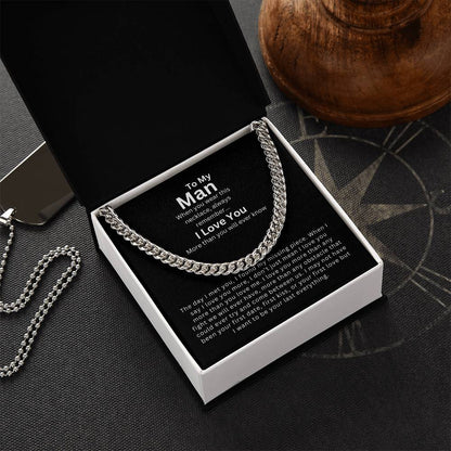 To My Man | My Missing Piece - Cuban Link Chain