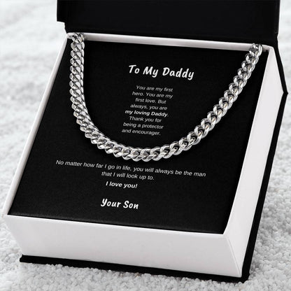 To My Daddy | Cuban Link Necklace