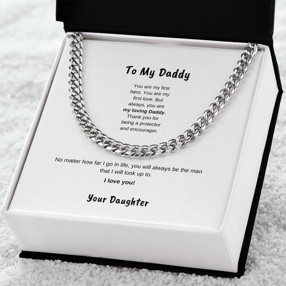 To My daddy | Cuban Link Necklace