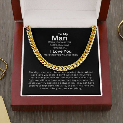 To My Man | My Missing Piece - Cuban Link Chain
