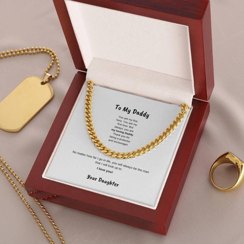 To My daddy | Cuban Link Necklace