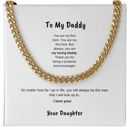 To My daddy | Cuban Link Necklace