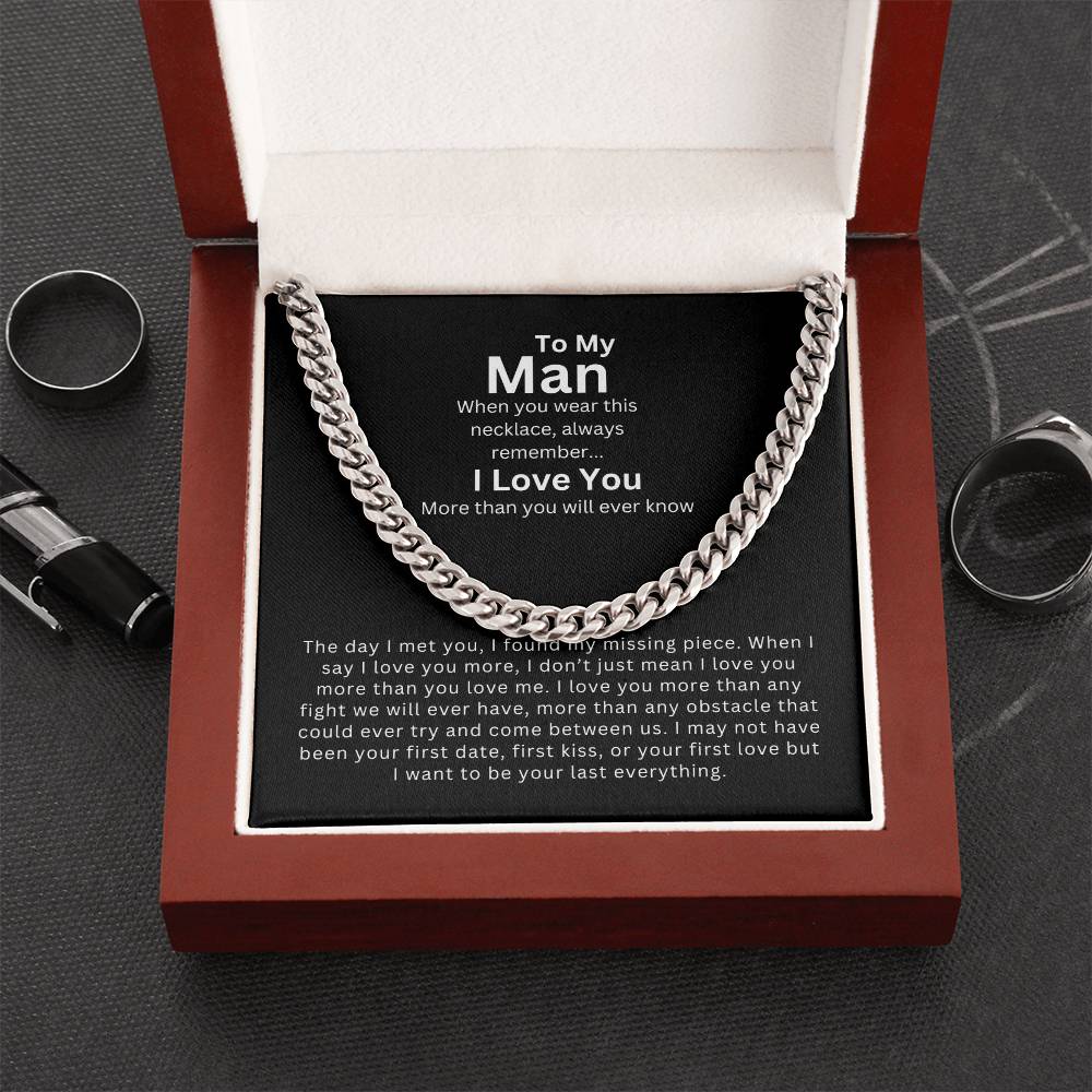 To My Man | My Missing Piece - Cuban Link Chain