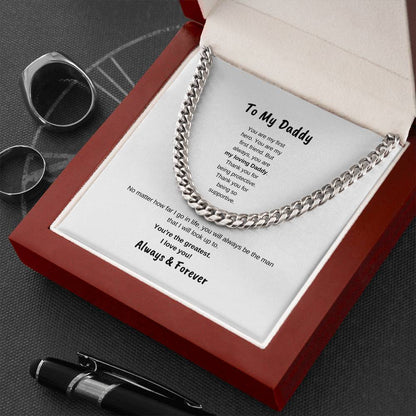 To My Daddy | Cuban Link Necklace