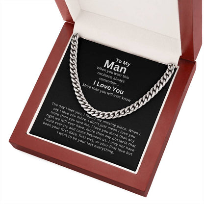 To My Man | My Missing Piece - Cuban Link Chain